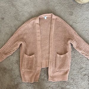 Pink cardigan